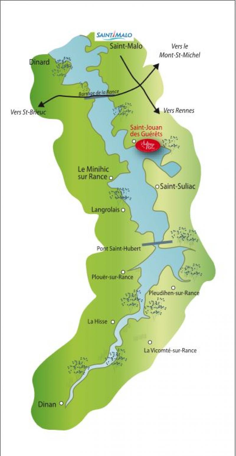 Auberge de la Porte - Map "La Rance"
