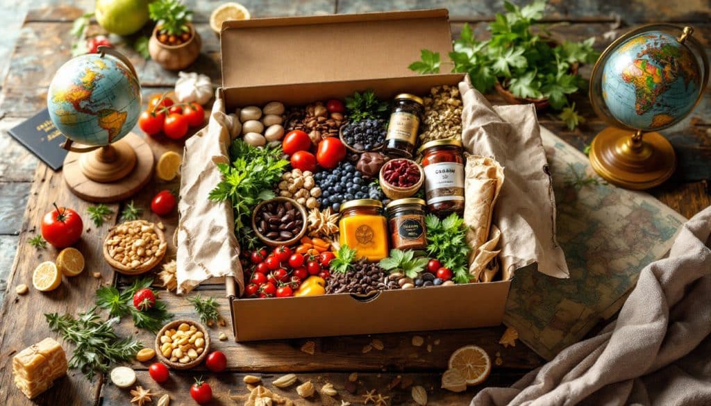 découvrez la box voyageuse, une box culinaire unique pour explorer les saveurs du monde depuis chez vous. chaque mois, un voyage gustatif avec des produits authentiques et des recettes originales.