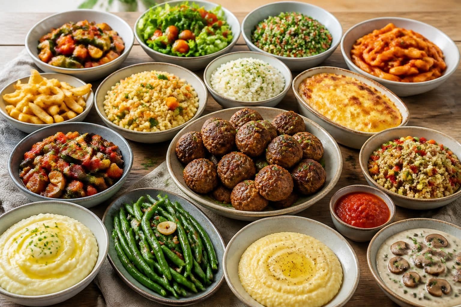 découvrez 15 idées faciles et savoureuses d'accompagnements pour vos boulettes de viande, parfaites pour varier les plaisirs à chaque repas.