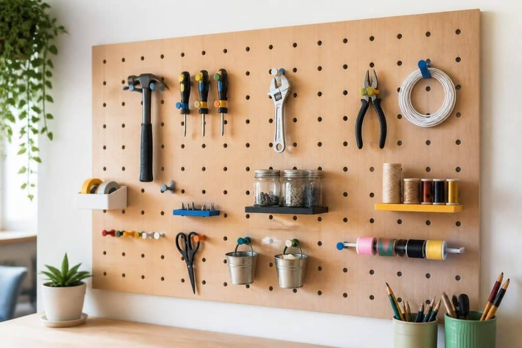 découvrez comment choisir et utiliser les meilleurs crochets modulables pour pegboard afin d'organiser efficacement votre espace de travail ou de loisirs.