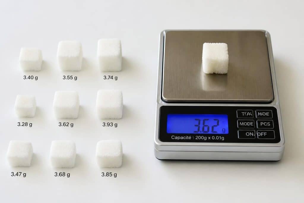 découvrez le poids d'un morceau de sucre standard, les variations possibles selon les types de sucre et comment ces différences impactent vos recettes.