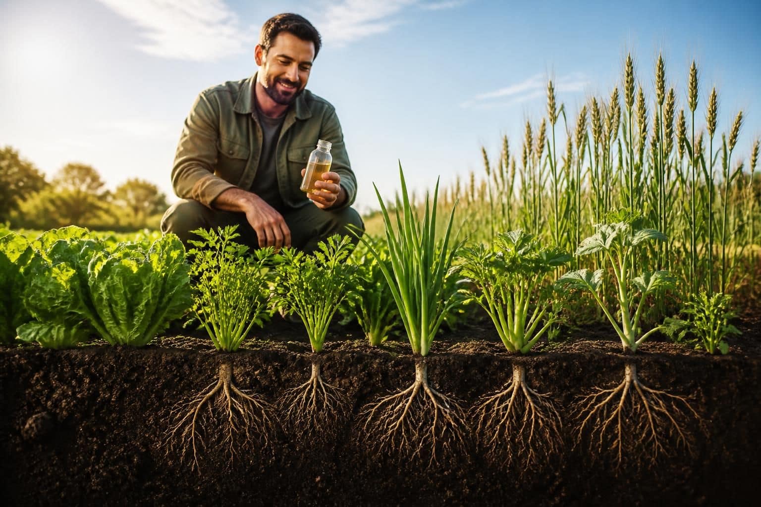 humonia, biostimulant organique innovant, favorise des sols sains et des cultures durables en optimisant la croissance des plantes et la fertilité naturelle.