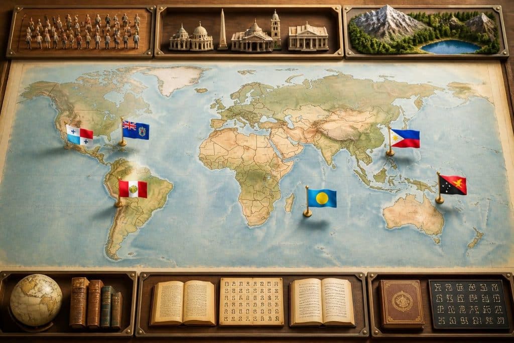 découvrez la liste des pays commençant par la lettre p, accompagnée de leurs drapeaux et des informations clés essentielles pour chaque pays.